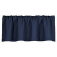 thumbnail image 1 of Lilixerw Valance Curtain for Kitchen,Blackout Window Curtain For Bedroom Living Dining Room Window Valance,Dark Blue, 1 of 7