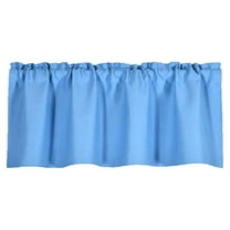 Lilixerw Valance Curtain for Kitchen,Blackout Window Curtain For Bedroom Living Dining Room Window Valance,Sky Blue