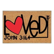 Lilixerw Valentine's Day Heart Love Letter Doormat,Non-Slip Indoor Outdoor Welcome Mat,Soft Festive Floor Rug for Front Door,Bathroom,Kitchen,Seasonal Home Decor,15.7x23.6 Inch,Red