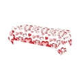 thumbnail image 1 of Lilixerw Valentine's Day Love Heart Tablecloth,Heart Rose Pattern Waterproof Table Cover,Disposable & Reusable Plastic Tablecloth for Romantic Dinner,Proposal,Anniversary,54x72 Inch, 1 of 5