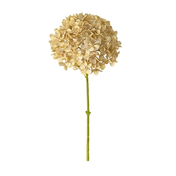 Lilixerw Valentines Day Autumn White Silk Hydrangea Flower,Fake Single Flower with Realistic Texture,Soft Flexible Stem for Home Decor,Couple Wedding Centerpiece,DIY Floral Arrangement,7.5x17.3 Inch