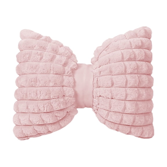 Lilixerw Valentines Day Couple Bow Knot Pillow,Soft Sofa & Office Seat Cushion for Long Sitting,Comfortable Home Decor & Holiday Gift,15.75x12.60in,Pink