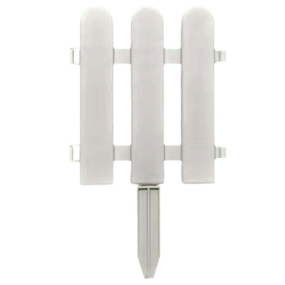 Lilixerw White Plastic Garden Fence,Picket Fence Edgings For Lawns Flowerbeds Plant Borders Decorative Yard,6.69 x 7.87 inch