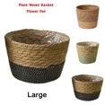 thumbnail image 1 of Lilixerw Woven Planter Basket, Black Large 7.87x6.29x5.9 inch Flower Pot Cover, for Indoor Outdoor Farmhouse Decoration, 1 of 8