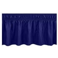 thumbnail image 1 of Lilixerw Wrap Around Bed Skirts,Elastic Ruffles Silky Bed Skirt with Adjustable Belts,Machine Washable,Navy, 1 of 2