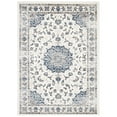 thumbnail image 1 of Modway Lilja Distressed Vintage Medallion 5x8 Area Rug in Ivory and Moroccan Blue, 1 of 7