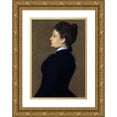 thumbnail image 1 of Lilla Cabot Perry 18x24 Gold Ornate Framed and Double Matted Museum Art Print Titled - Lady in Black (ca. 1905), 1 of 4