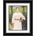 thumbnail image 1 of Lilla Cabot Perry 2x Matted 20x24 Black Ornate Framed Art Print 'By the Brook', 1 of 2