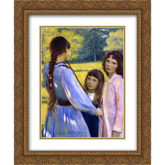 Lilla Cabot Perry 2x Matted 20x24 Gold Ornate Framed Art Print 'Open Air Concert '