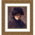 thumbnail image 1 of Lilla Cabot Perry 2x Matted 20x24 Gold Ornate Framed Art Print 'Self-portrait', 1 of 2