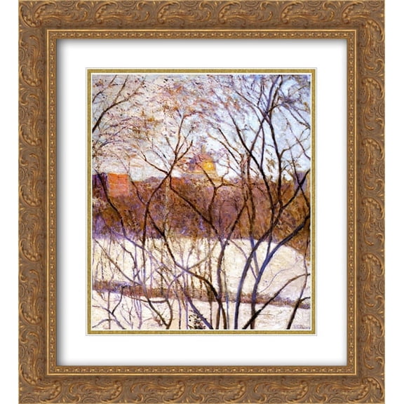 Lilla Cabot Perry 2x Matted 20x24 Gold Ornate Framed Art Print 'The State House '