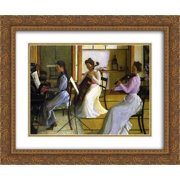 Lilla Cabot Perry 2x Matted 24x20 Gold Ornate Framed Art Print The Trio, Tokyo, Japan