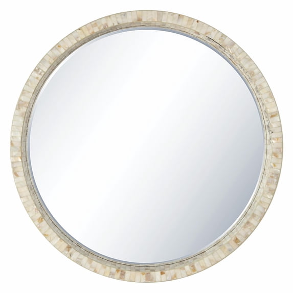 Lille Wall Mirror-Color:White,Material:Glass,Number of Items:EA,Size:32W x 3D x 32H,Style:Midcentury