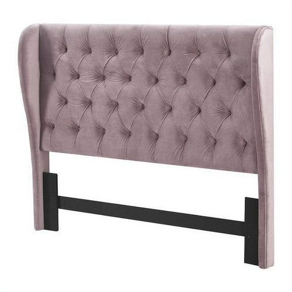 Lillian August Harlow Upholstered Headboard King Size Dusty Mauve