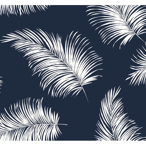 Lillian August Tossed Palm Peel and Stick Wallpaper