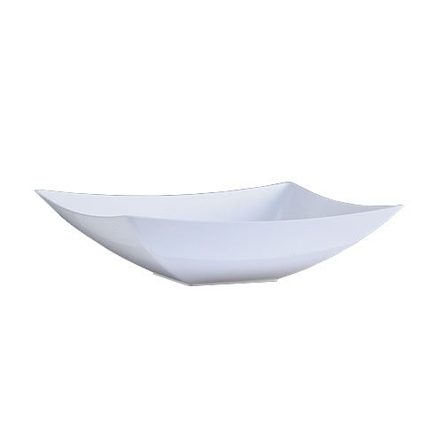 Lillian Caterware Plastic Bowl, Rectangular, 64 Oz, Pearl, 1 Ct