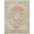thumbnail image 1 of Lillian Light Blue/Brown 5' x 8' Machine Washable Area Rug, 1 of 1