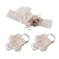 thumbnail image 1 of Lillian Rose Baby Headband and Barefoot Sandals, Ivory, 1 of 2
