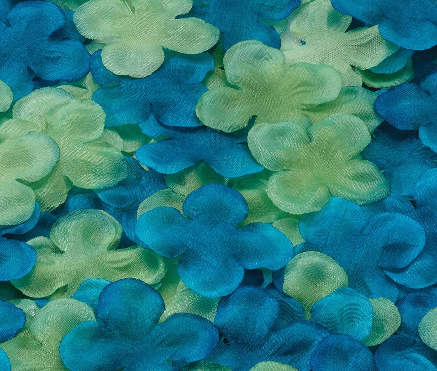 Lillian Rose Blue and Green Flower Petals