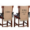 thumbnail image 1 of I Do, Burlap Chair Covers, 1 of 2
