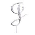 thumbnail image 1 of Lillian Rose Silver Rhinestone Monogram Letter J Cake Topper, 1 of 2