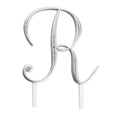 thumbnail image 1 of Lillian Rose Silver Rhinestone Monogram Letter R Cake Topper, 1 of 2
