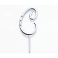 thumbnail image 1 of Lillian Rose Silver Rhinestone Monogram Small Letter C Cake Topper, 1 of 2