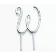 thumbnail image 1 of Lillian Rose Silver Rhinestone Monogram Small Letter W Cake Topper, 1 of 2