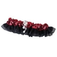 thumbnail image 1 of Lillian Rose Sparkly Red Sequin and Satin Garter, 1 of 2