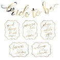 thumbnail image 1 of Lillian Rose White Gold Bridal Shower Signs and Bunting, 18", 1 of 4