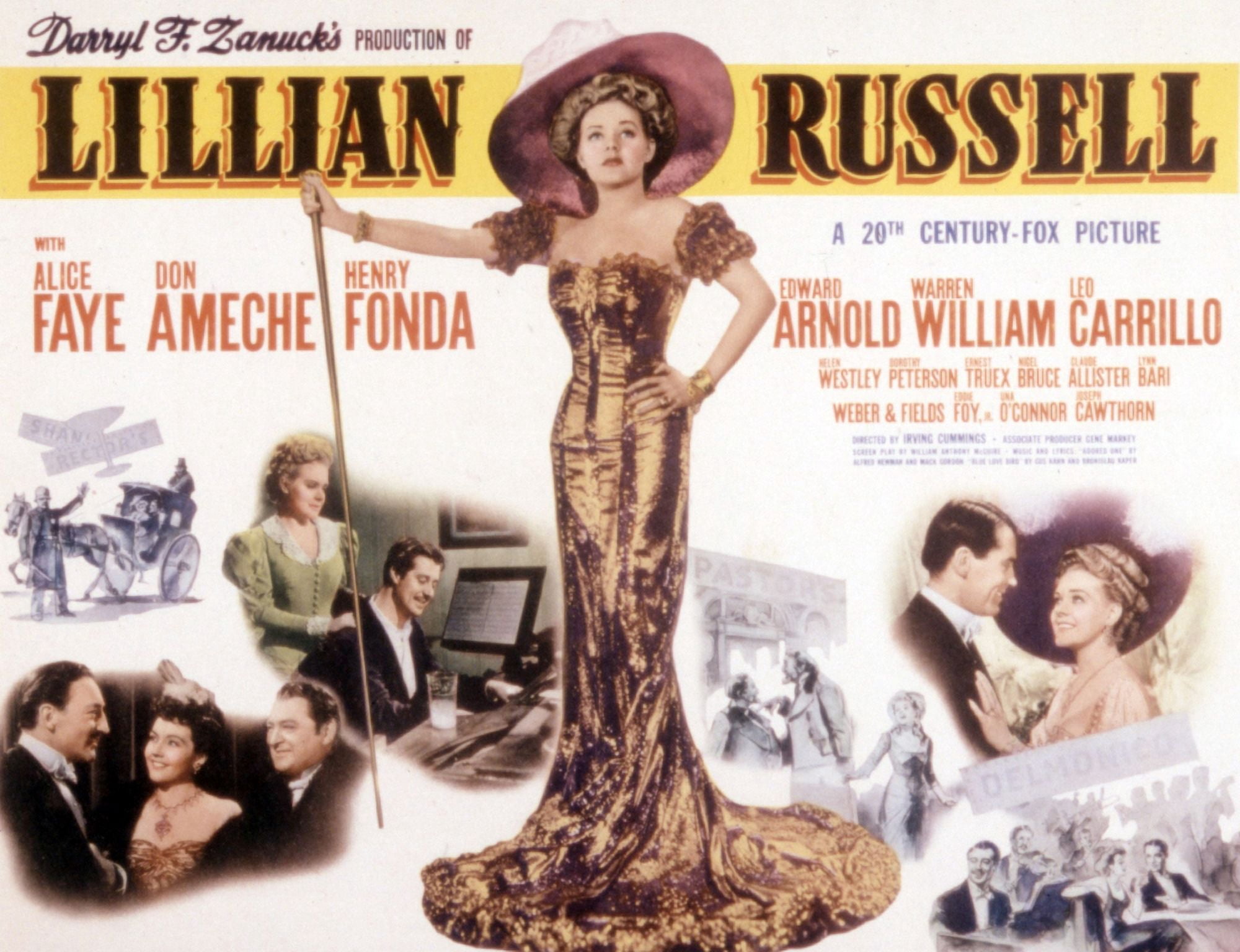 Lillian Russell Canvas Art - (28 x 22)