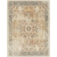 thumbnail image 1 of Lillian SkyBlue/Brown 5' x 8' Machine Washable Area Rug, 1 of 2