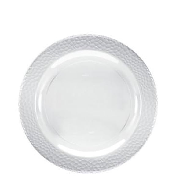 Lillian Tablesettings Pebbled Clear Plastic Salad Plates, 7.25 Inch Disposable Party Plates, Clear, Quantity 200