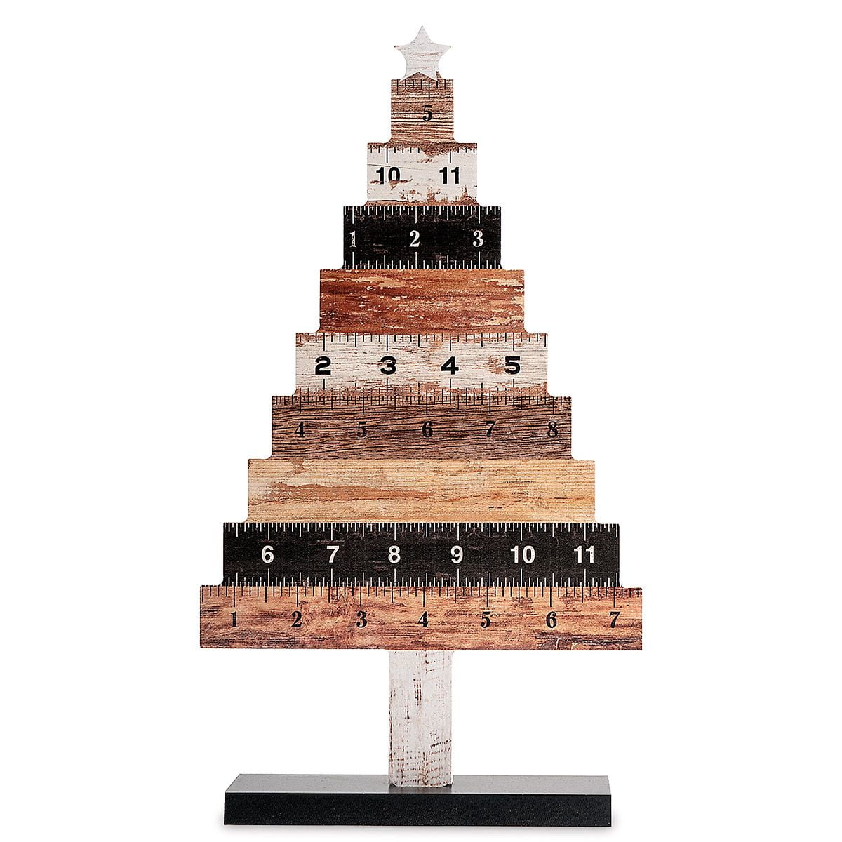 Lillian Vernon Ruler Tree - Decorative Table Top Christmas Tree, MDR 7 ...