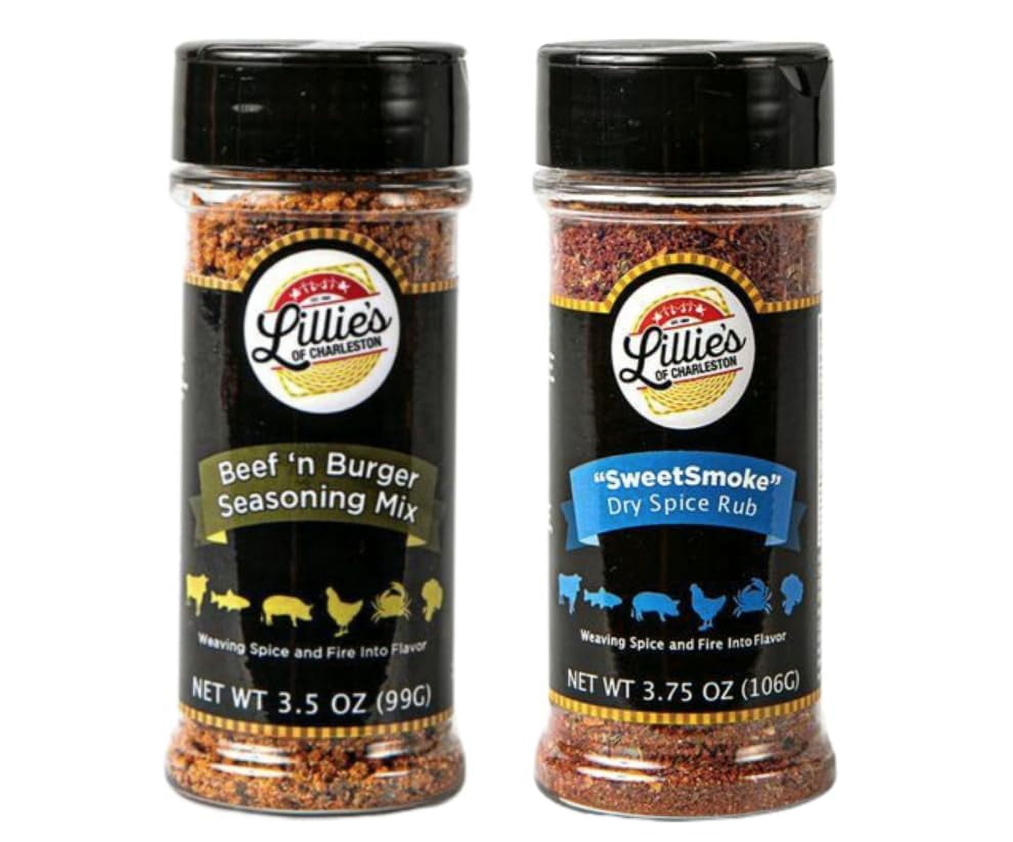 Lillie's of Charleston Grilling MMF7 Seasoning and Rub 2 pk SweetSmoke