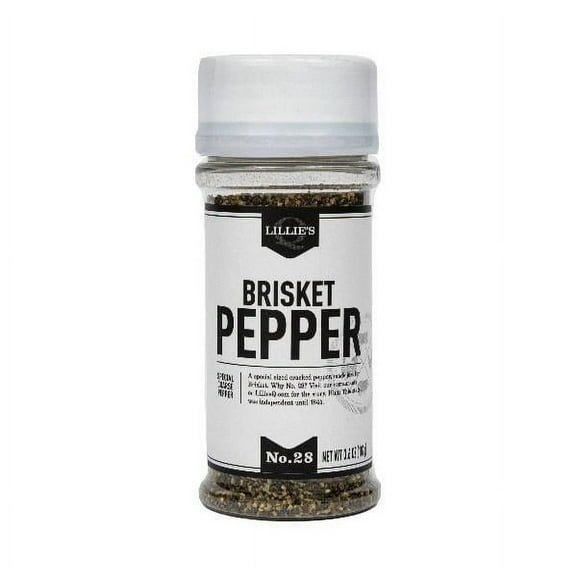 Lillie's Q Brisket Pepper Seasoning, Coarse Ground, Special Blend for BBQ, No. 28, 6 oz