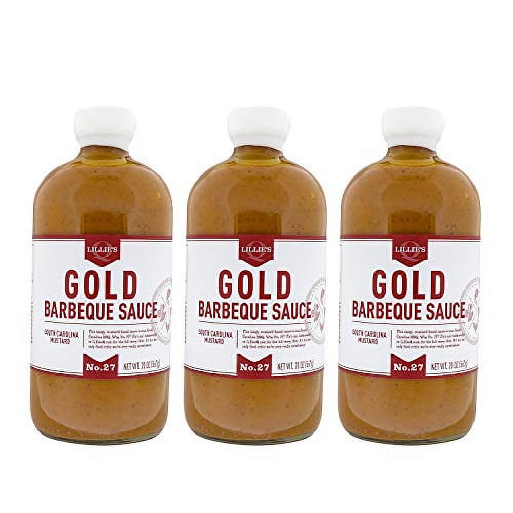 Lillie's Q Gold Barbeque Sauce, Gourmet Carolina Sauce, Tangy BBQ