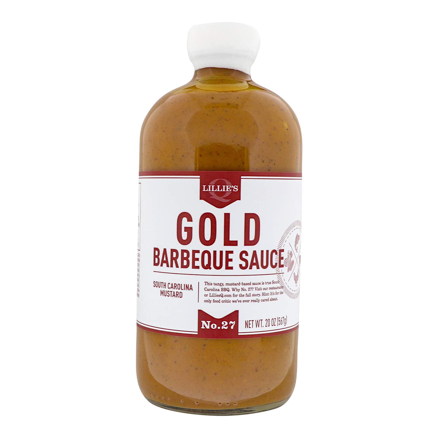 Lillie’s Q Gold Barbeque Sauce, Gourmet Carolina Sauce, Tangy BBQ