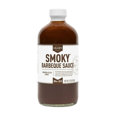 Lillie's Q Smoky BBQ Sauce, Memphis-Style Sweet & Mild, 20 oz – No HFCS or Additives, Mustard Seeds