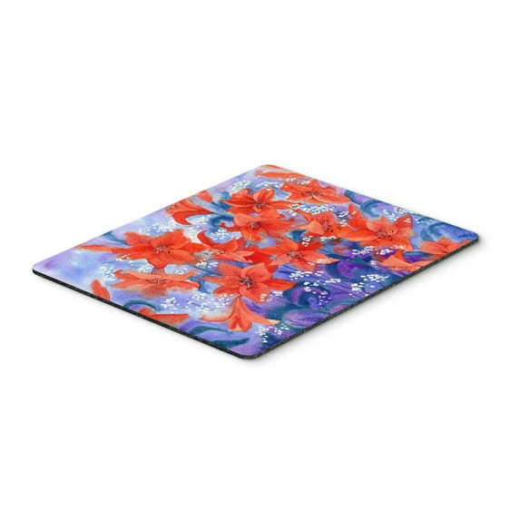 "Lillies Mouse Pad Hot Pad or Trivet"