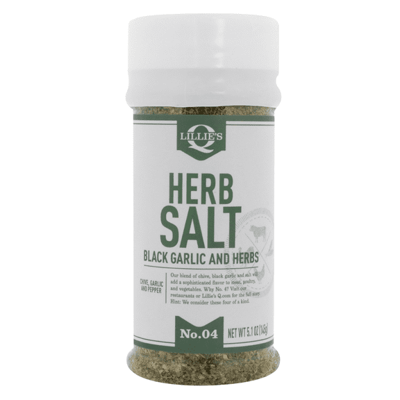 Lillie’s Q Herb Salt Seasoning – Garlic Herb All-Purpose Seasoning for Chicken, Vegetables & Meat, 5.1 oz