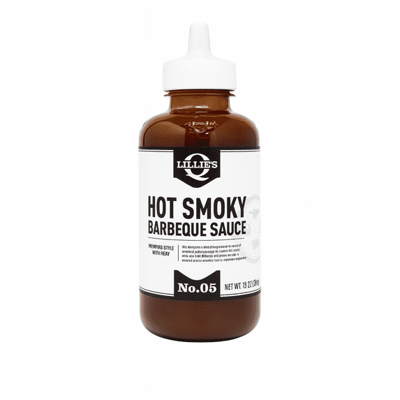 Lillie's Q Hot Smoky Barbeque Sauce 15.4 oz