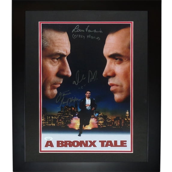Lillo Brancato C, Taral Hicks and Paul Perri Autographed A Bronx Tale Deluxe Framed 11x17 Movie Poster - JSA