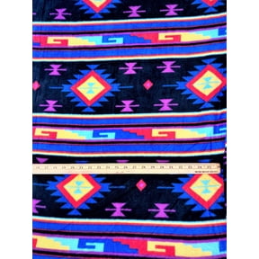 Lilly Craft Aztec Diamond Print Fleece Fabric 58 / 60 Wide and Sold by the Yard