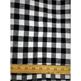 thumbnail image 1 of Lilly Craft Buffalo Black and White Plaid Flannel Fabric 58-60 inches Wide and Sold by the Yard, 1 of 3