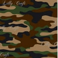 thumbnail image 1 of Lilly Craft Camouflage Dark Green Cotton Jersey Fabric - SLIGHT STRETCH Sold by They Yard - 58" / 59", 1 of 1