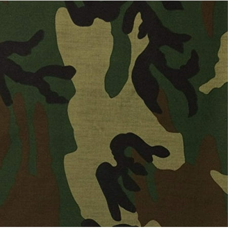 Lilly Craft Dark Army Camouflage Poly Cotton Blend Fabric -Sold by The Yard - 58" / 60" wide