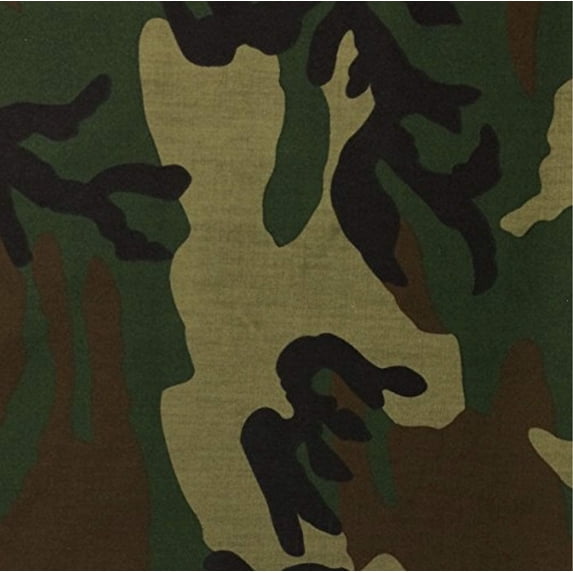 Lilly Craft Dark Army Camouflage Poly Cotton Blend Fabric -Sold by The Yard - 58" / 60" wide