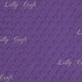 thumbnail image 1 of Lilly Craft Purple Minky Dimple Dot Plush STRETCH Fabric. Sold by the Yard 58” / 60” Wide, 1 of 1