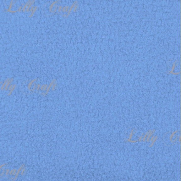 Lilly Craft Solid Color Light Blue Fleece Fabric 58-60" Wide Sold by the Yard